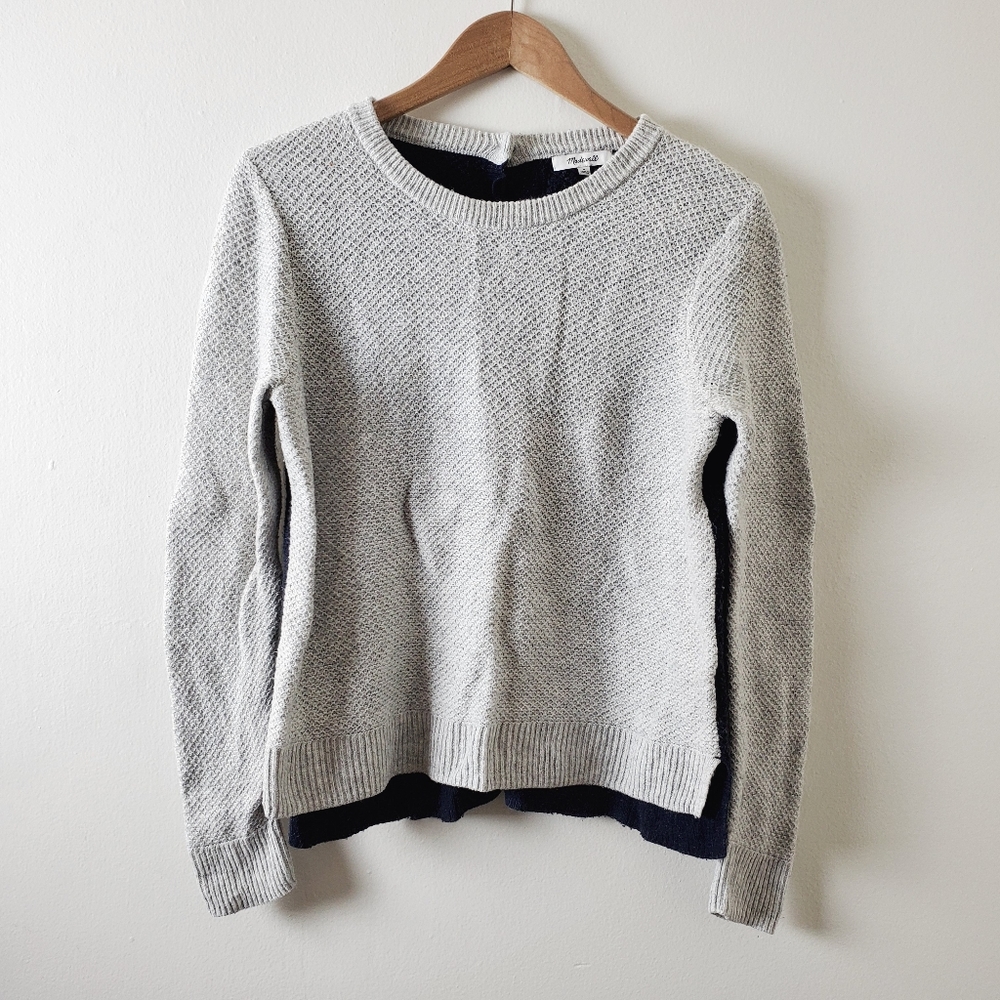 Madewell Colorblock Backroad Button Back Sweater - image 2